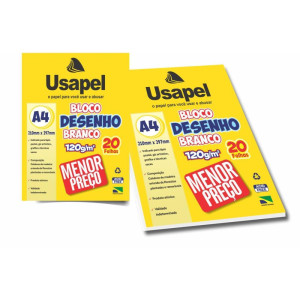 Bloco Tecnico Sem Margem Usapel Desenho A4 120g 20fls-126058-72032