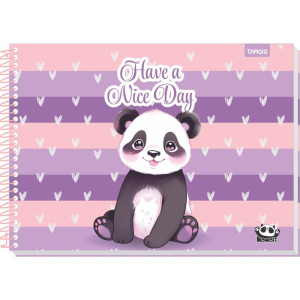 Caderno Desenho Univ Capa Dura Kawaii 48 Folhas-125569-56308