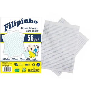 Papel Almaco Pauta E Margem 200x275mm 56g-126055-37472