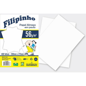 Papel Almaco Sem Pauta E Margem 200x275mm 56g-126056-89987