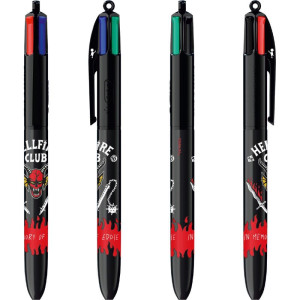 Caneta Esferografica 4 Cores Str. Things Hellfire-117783-22912