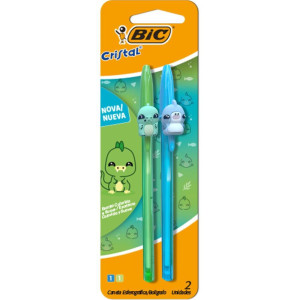 Caneta Esferografica Cristal Fashion Bichinho Az/vd