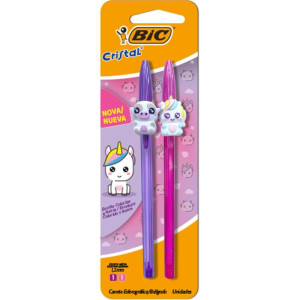 Caneta Esferografica Cristal Fashion Bichinho Rs/rx