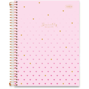 Caderno 01x1 Capa Dura Sweetly + Planner 88fls