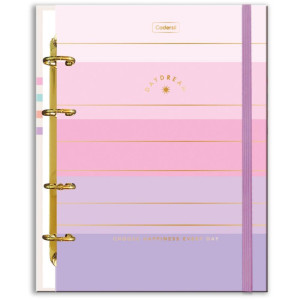 Caderno Argolado Daydream C/elast+ 6divis. 80f