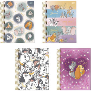 Caderno 01x1 Capa Dura Disney Classicos 80fls