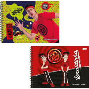 Caderno Desenho Univ Capa Dura Enaldinho 80fls.