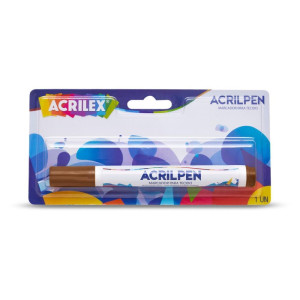 Caneta Para Tecido Marrom Acrilpen-126495-41762