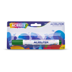 Caneta Para Tecido Verde Musgo Acrilpen-126494-13659