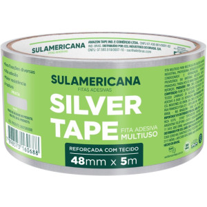 Fita De Alta Resistencia Silver Tape Prata 48mmx5m.-126061-13667