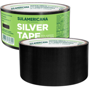 Fita De Alta Resistencia Silver Tape Preta 48mmx5m.