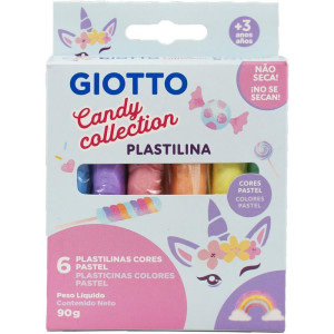 Massa Para Modelar Giotto Plastilina 90g 6cores
