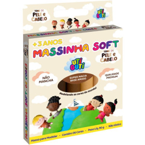 Massa Para Modelar Soft Utiguti Tons De Pele 6cores