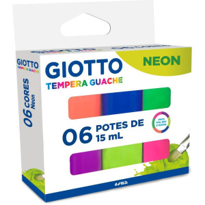 Tinta Guache Giotto Neon 6cores 15ml