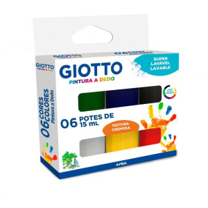 Tinta Guache Giotto Pintura A Dedo 15ml 6co