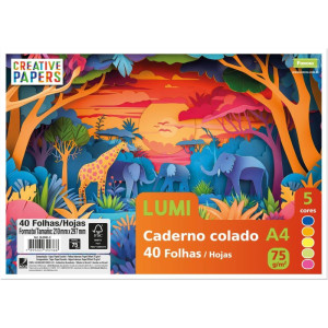Bloco Para Educacao Artistica Creative Paper Lumi 40fls 75g