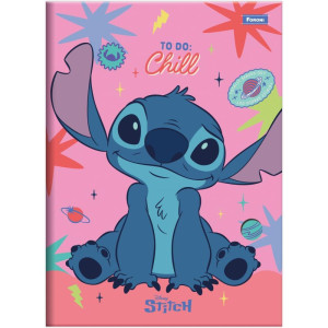 Caderno Brochura 1/4 Capa Dura Stitch 80f-126528-37158