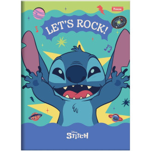 Caderno Brochura 1/4 Capa Dura Stitch 80f