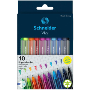 Caneta Esferografica Schneider Vizz C/10 Cores