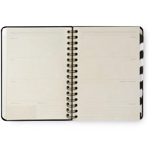 Agenda Permanente Wire-o Classica Semanal Preto A5-126860-54051