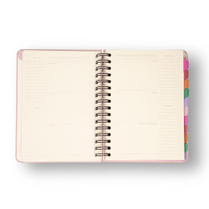 Agenda Permanente Wire-o Melissa Semanal Pink Bloomy A5-126862-39608