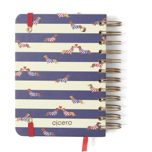 Agenda/planner 2026 Wire-o Praia Diaria Cachorros-126837-75591