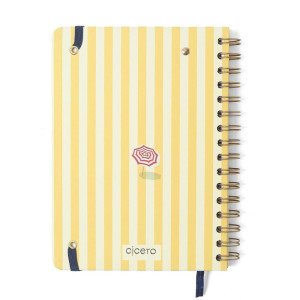 Agenda/planner 2026 Wire-o Praia Semanal Sol A5-126838-73508