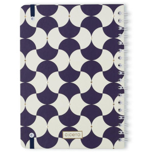 Caderno 01x1 Cp.dura Colegial Bossa Nova Boemia Azul 80f-126846-37916