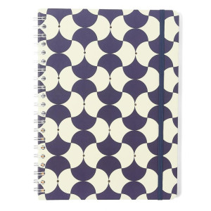 Caderno 01x1 Cp.dura Colegial Bossa Nova Boemia Azul 80f