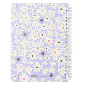 Caderno 10x1 Cp.dura Colegial Melissa Mini Bloomy 160f-126853-71618
