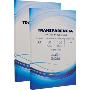 Transparencia Inkjet A4 Tratamento Liso 100 Micras-125606-64182