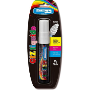 Giz Liquido Branco 15mm 25g Retangular