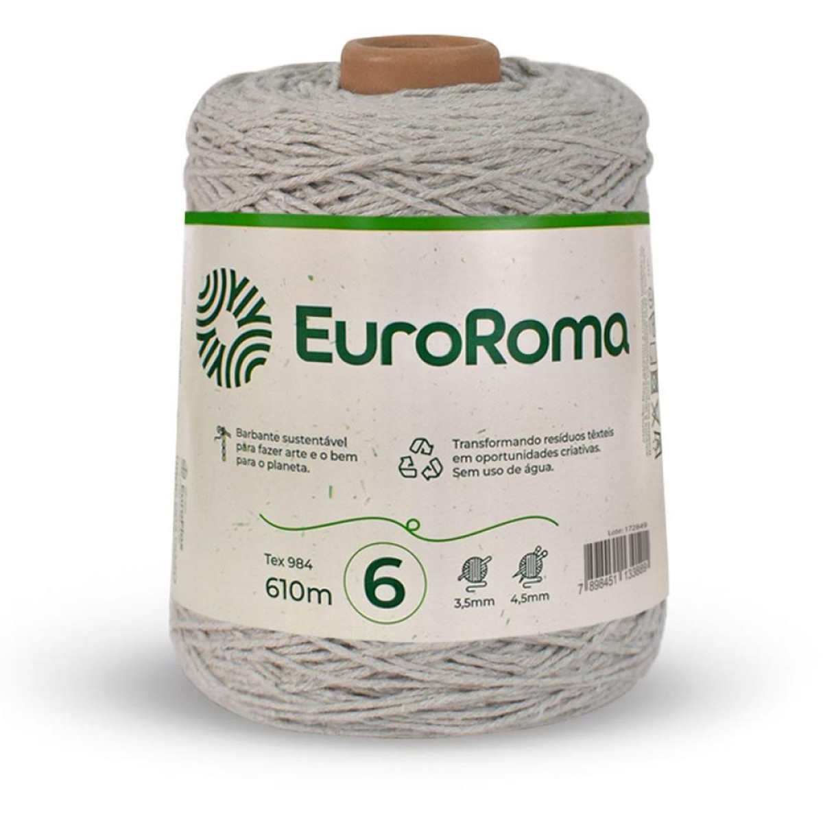 Barbante Colorido 600g 4/6 Fios 610m Caqui-127811-90791