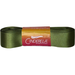 Fita De Cetim 22mm 10m. Verde Militar