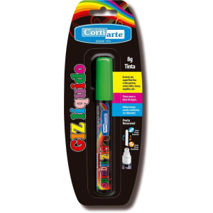 Giz Liquido Verde 5mm 8g Ponta Dupla