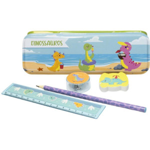 Kit Escolar Dinossauros C/6 Pecas-127056-57754