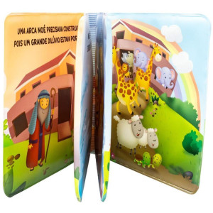 Livro Para Banho Arca De Noe 15x15cm 6pag-127081-31312
