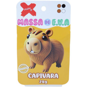 Massa De Eva Criativa Capivara C/04 Cores 28g