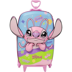 Mochila Infantil Com Rodinha Stitch Angel-126099-25627