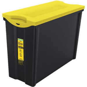 Caixa Plastica Multiuso Preto 16,5l 18,5x42x30,5 Alta