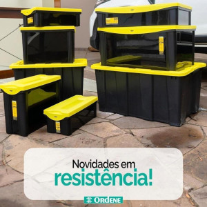 Caixa Plastica Multiuso Preto 16,5l 18,5x42x30,5 Alta-125750-66374