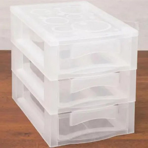 Gaveteiro Cristal Plastico Medio 3gvts-125752-72374