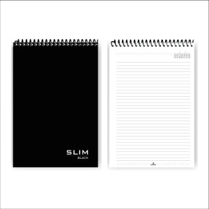 Caderno 01x1 Capa Dura Bloco Esp.superior Black 80fls