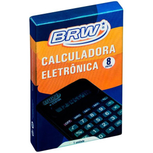 Calculadora De Bolso 8 Digitos Preta Com Capa-128032-25489