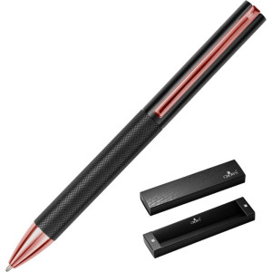 Caneta Esferografica Athenas Esfera Preta Clipe Rose