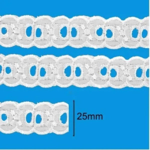 Aviamento Passafita 13.7mm 25mm Branco
