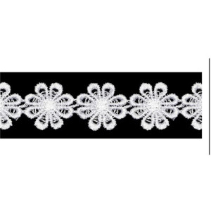 Aviamento Renda Guipir 13.7m. 25mm Branc