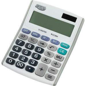 Calculadora De Mesa 12 Digitos Solar Branca-128034-46477