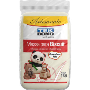 Massa De Porcelana Fria Biscuit 1kg Natural