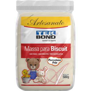 Massa De Porcelana Fria Biscuit 500g Natural
